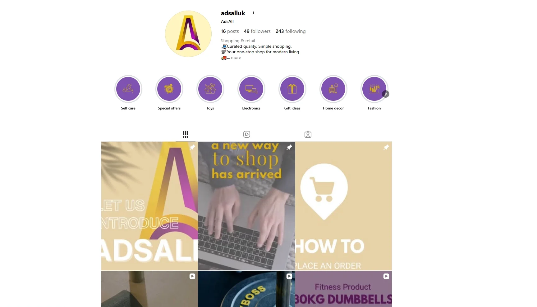 AdsAll UK – Brand Identity & Social Management
